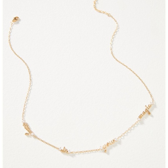 Anthropologie Jewelry - ANTHROPOLOGIE Stay In Your Magic Necklace NWTgold